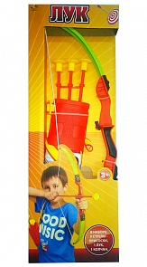 Лук со стрелами на присосках и колчаном, в коробке (ABtoys, S-00061)